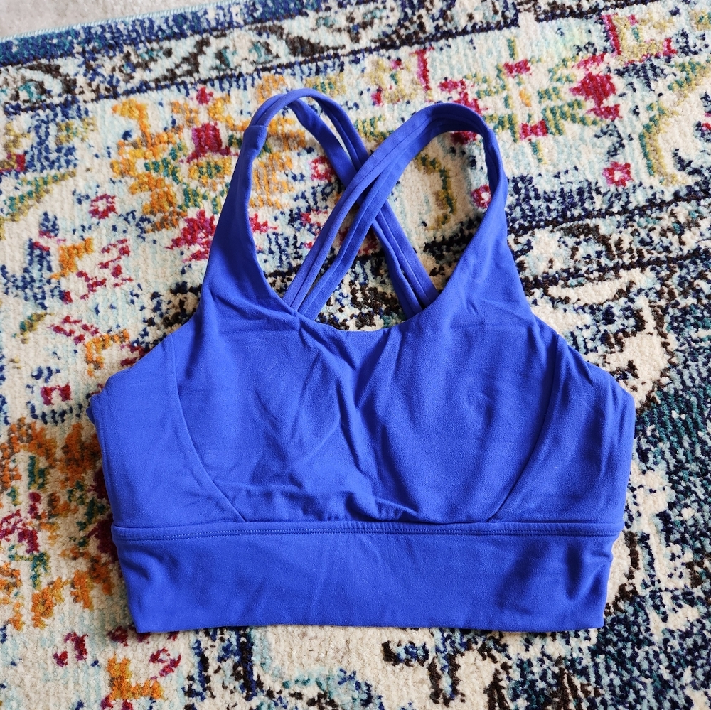BuffBunny Alpha Strappy Sports Bra - Blue - Small